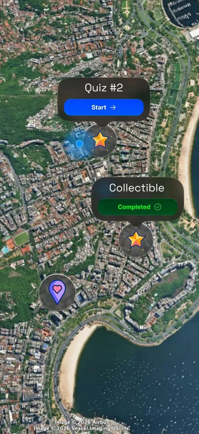 Map with Point-of-Interest's (POI)