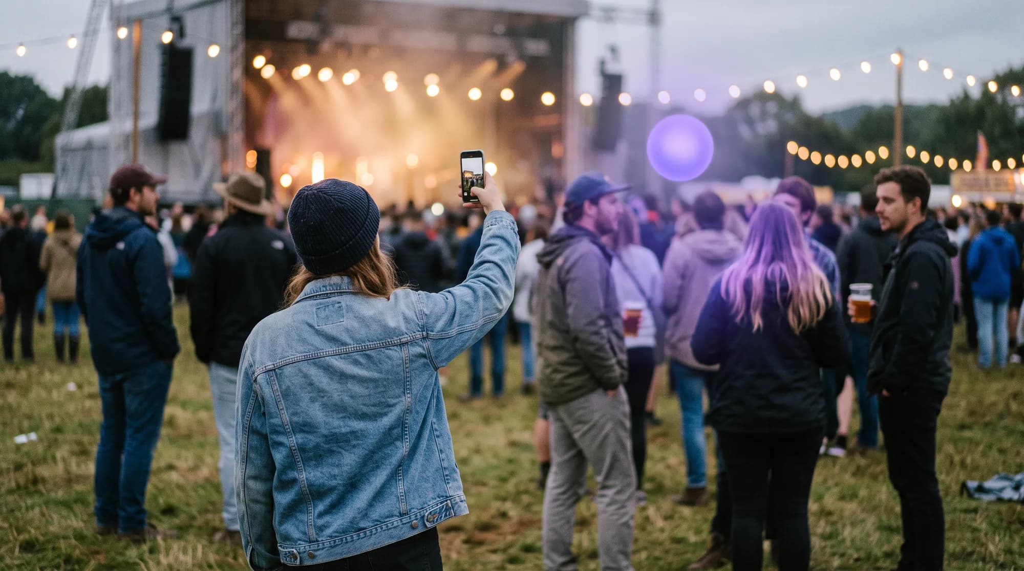 The crowd plays. People check in, collect, answer and redeem on their own phones.