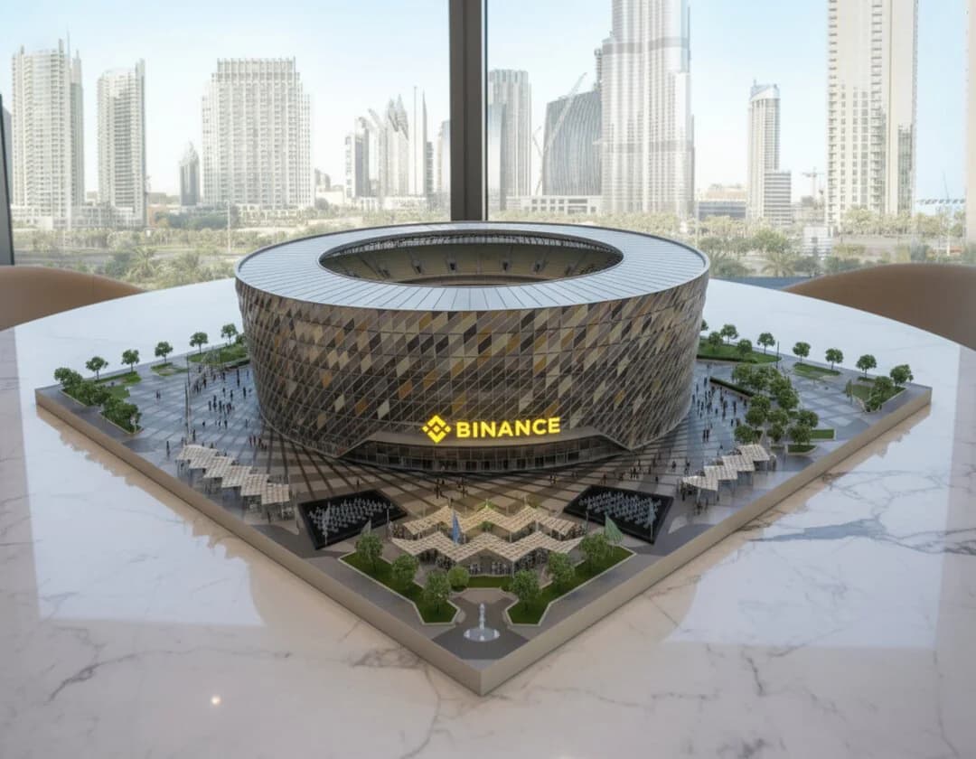 Binance — stadium-scale brand presence